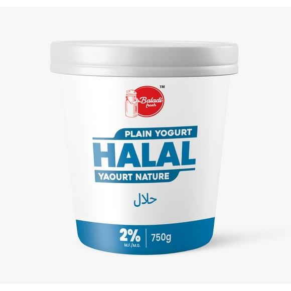 Baladi Fresh Yogurt Plain 2%, Baladi Fresh Halal Yogurt Plain 2%