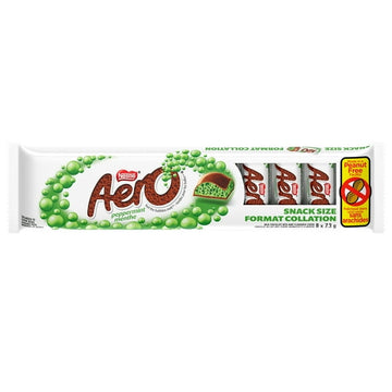 Peppermint Snack Size, Milk Chocolate Bars With A Peppermint-flavoured Centre Filled With Tiny Bubbles, Individually Wrapped, Prepared In A Canadian Peanut-free Facility, 8x7.3g