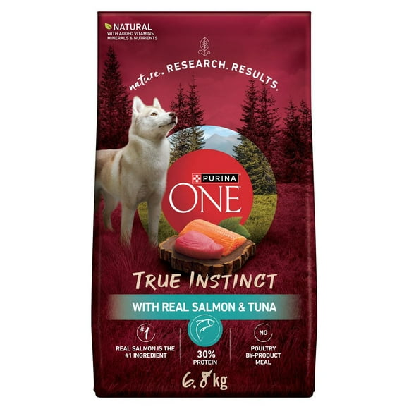 Purina ONE True Instinct Salmon & Tuna, Dry Dog Food, 1.72-12.4 kg