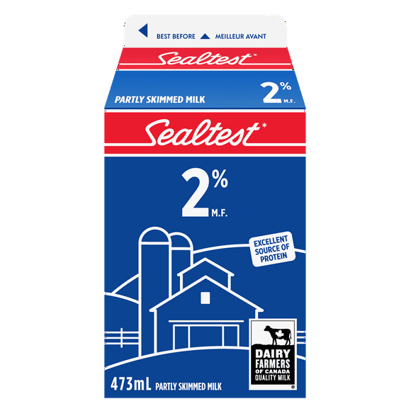 Sealtest 2% Milk, 473 mL