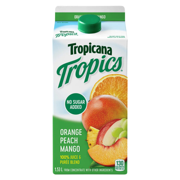 Tropicana tropics orange peach mango 1.53 lb