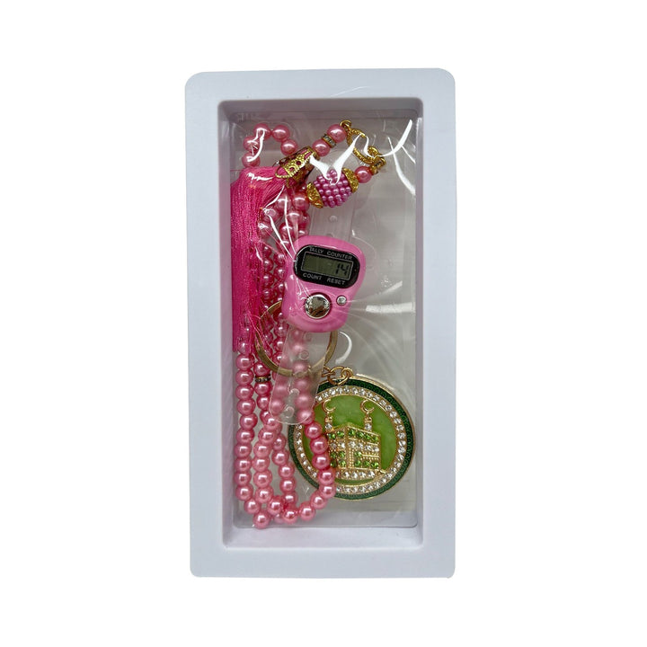 Islamic Tasbih Set (Prayer Beads + Digital Counter) – Mixed Colors