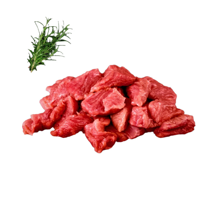 Halal Boneless Diced Beef 1lb