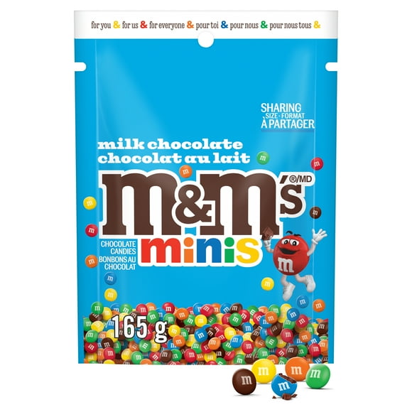M&M'S, Mini Milk Chocolate Candies, Sharing Bag, 165g, GOI F&B - Item Short Description