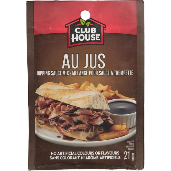 Club House, Dry Sauce/Seasoning/Marinade Mix, Au Jus Gravy, 21g