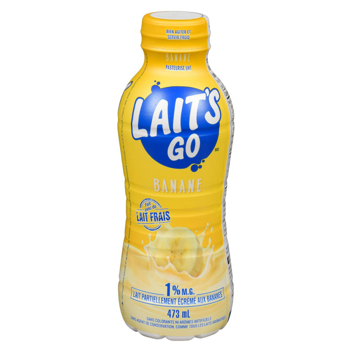 Lait's Go Banana 1% 473ml