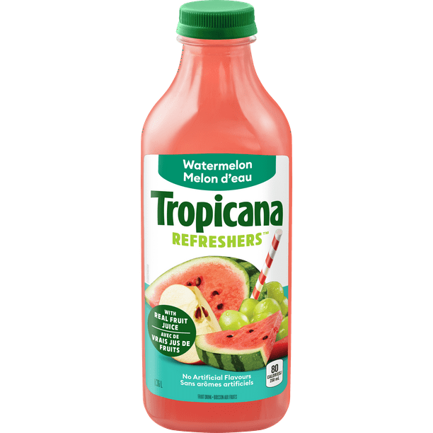 Tropicana refreshers watermelon 1.36 L (bottle)