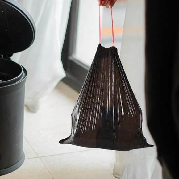 kkbbma Clearance on Garbage Bags Household Portable Thickened Affordable Large Cleaning Bags Thickened Kitchen Drawstring Plastic Bags Sanitary Bags Thickened Garbage Bags