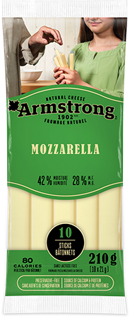 Armstrong mozzarella 10 sticks 340 gms