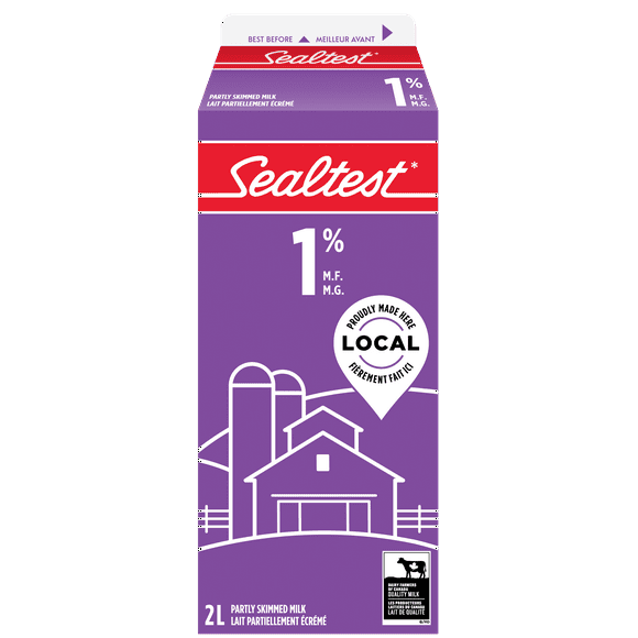 Sealtest Partly Skimmed 1% Milk, 2 L