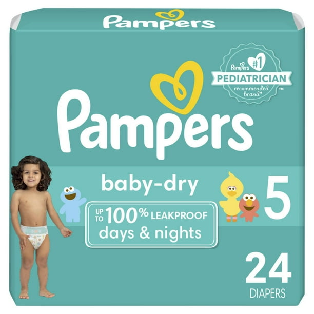 Pampers Baby dry size 5 , 24 diapers