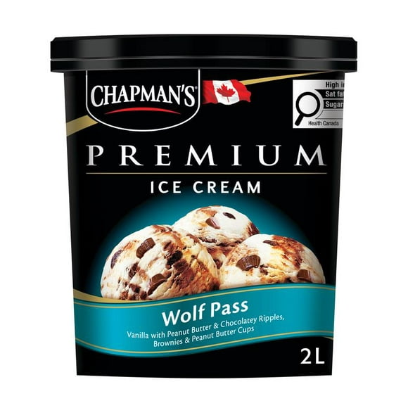 Chapman's Premium Wolf Pass Ice Cream in a Tub, Chap Prem Ice Cream Wolf Pass 2L
