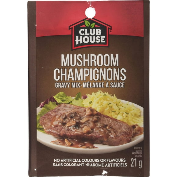 Club House, Dry Sauce/Seasoning/Marinade Mix, Mushroom Gravy, 21g