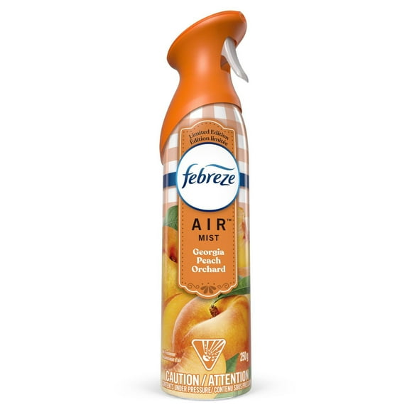 Febreze Air Mist Odor-Fighting Air Freshener Georgia Peach Orchard Aerosol Can, 250G