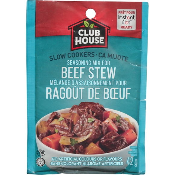 Club House, Dry Sauce/Seasoning/Marinade Mix, Beef Stew, Slow Cookers, 42g