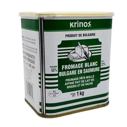 KRINOS - BULGARIAN WHITE BRINED SHEEPS MILK CHEESE 1KG