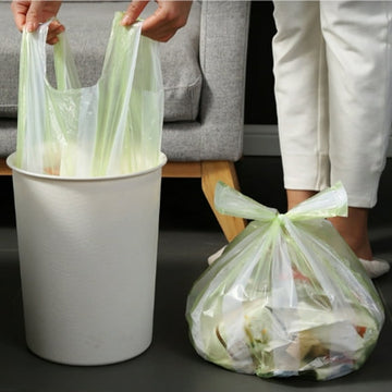 Tyidzon 60Pc Kitchen Trash Bags Handheld Thickened Affordable Trash Bags Kitchen Household Plastic Bags Sanitary Bags Garbage Bags, S