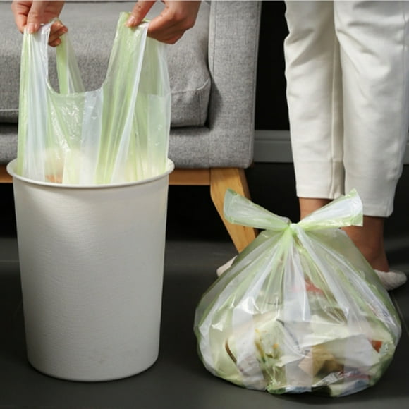 Tyidzon 60Pc Kitchen Trash Bags Handheld Thickened Affordable Trash Bags Kitchen Household Plastic Bags Sanitary Bags Garbage Bags, S