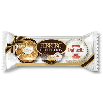 FERRERO COLLECTION Fine Assorted Chocolates and Coconut Confections, 3 Confections, 32g, 32.4g