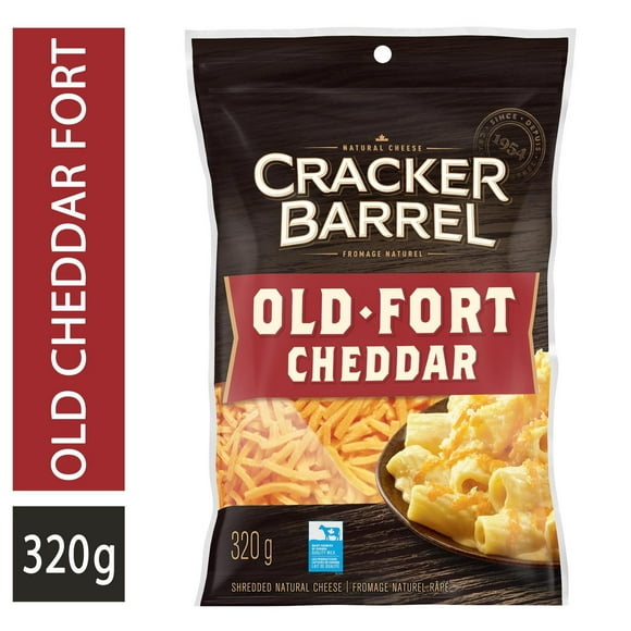 Cracker Barrel Old Cheddar Shredded Cheese, 320g