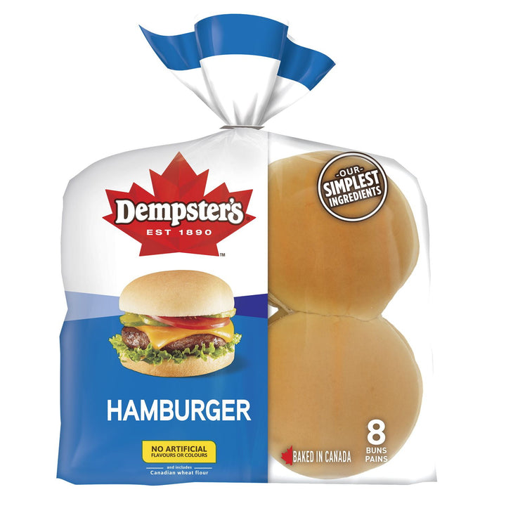 Dempster's hamburger 8 buns per pack