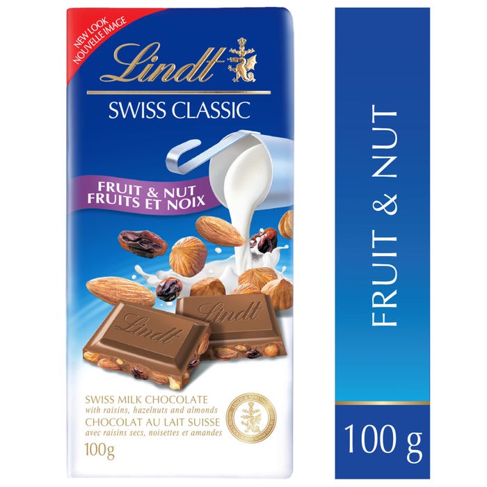 Lindt swiss classic fruit and nut 100g