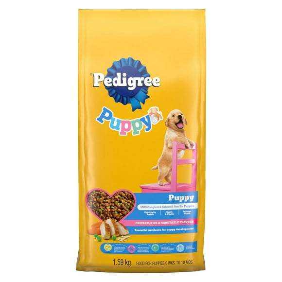 Pedigree Puppy Dry Dog Food Chicken, Rice & Vegetable Flavour, 1.59kg