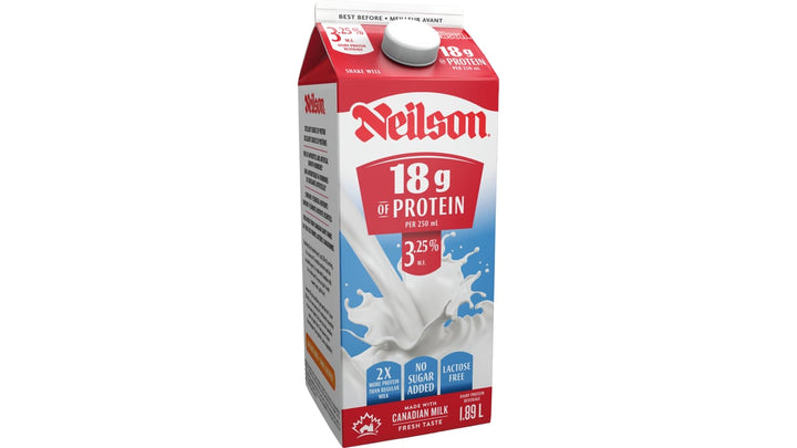 Neilson 3.25g 18g protein  1.89 L