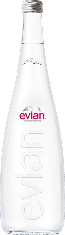 Evian Glass bottle 750 ml