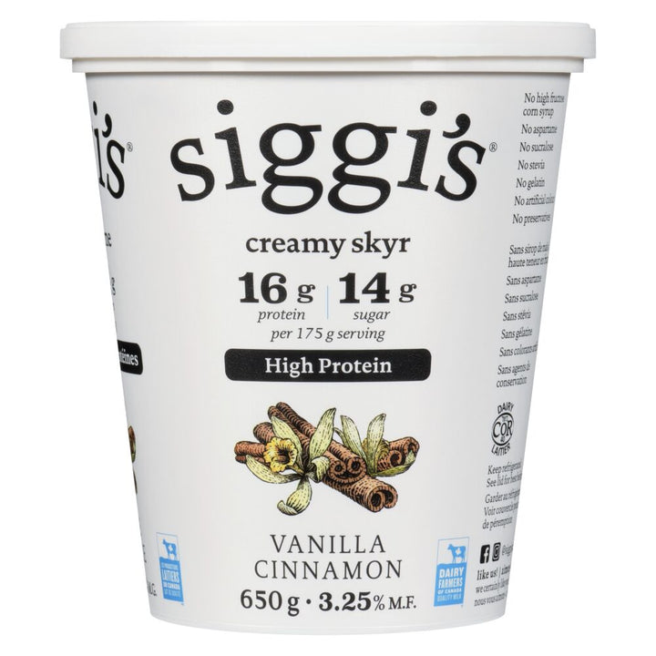 Siggi's vanilla cinnamon 650g