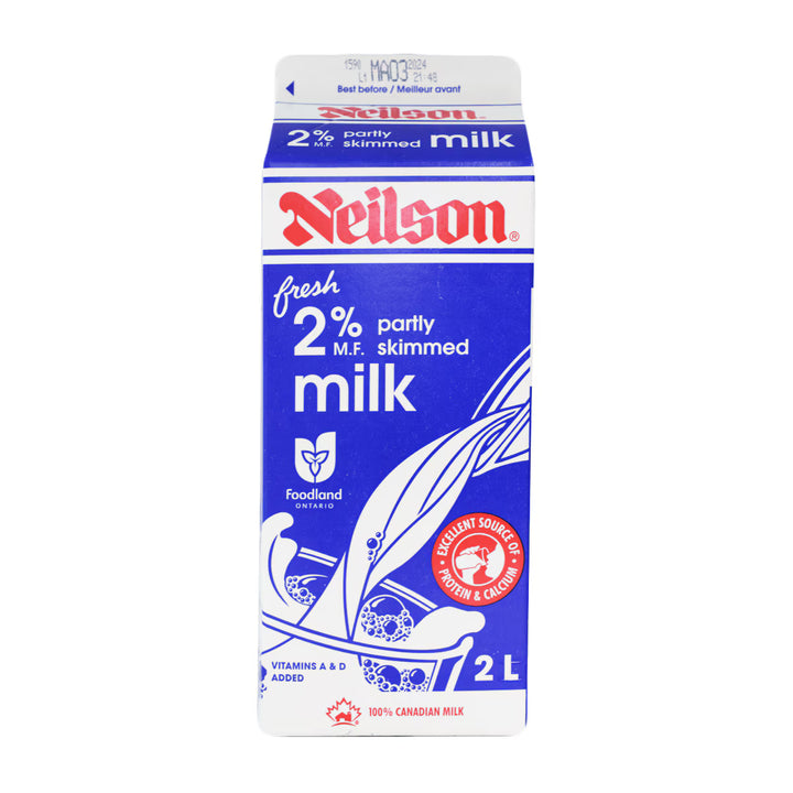 Neilson 2% partly skimmed milk
