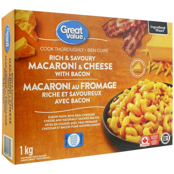Great Value Rich & Savoury Macaroni & Cheese with Bacon, 1 kg