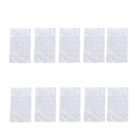 Lolmot Plastic Storage Cubes Plastic Ice Bag One-Time Clear Popsicle Bags Ice Cream Storage Bags