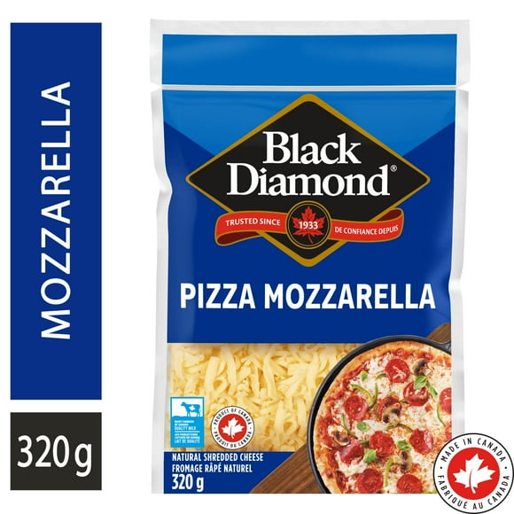 Black Diamond Shredded Mozzarella Cheese, 320g