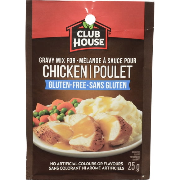 Club House, Dry Sauce/Seasoning/Marinade Mix, Chicken Gravy, Gluten-Free, 25g