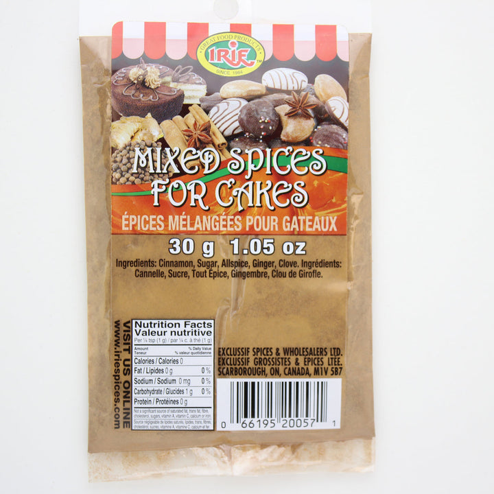 IRIE- Mixed Spices for Cakes 30g