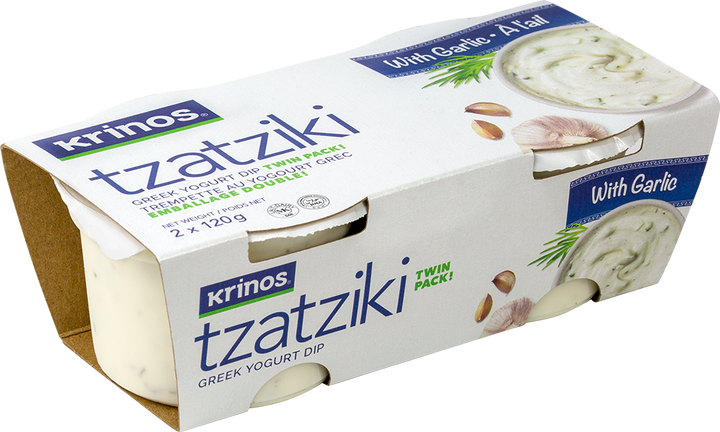 Krinos Tzatziki w/ Garlic 2 x 120g