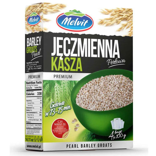 Melvit Pearl Barley Groats, 400g
