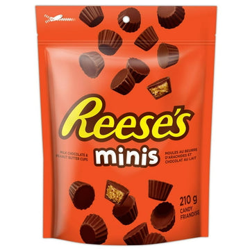 REESE'S Minis PEANUT BUTTER CUPS Candy, 210g