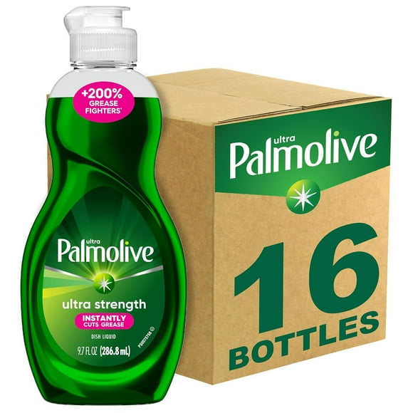 Palmolive Ultra Strength Liquid Dish Soap, 9.7 Fl Oz (286.8 mL) Bottle (Pack of 16)
