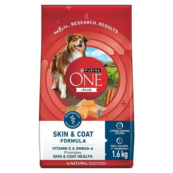 Purina ONE +Plus Skin & Coat Salmon, Dry Dog Food, 1.6-9.5 kg