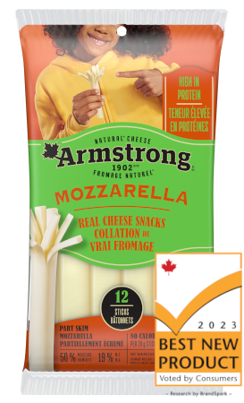 Armstrong mozzarella real cheese snacks  12 sticks part skim