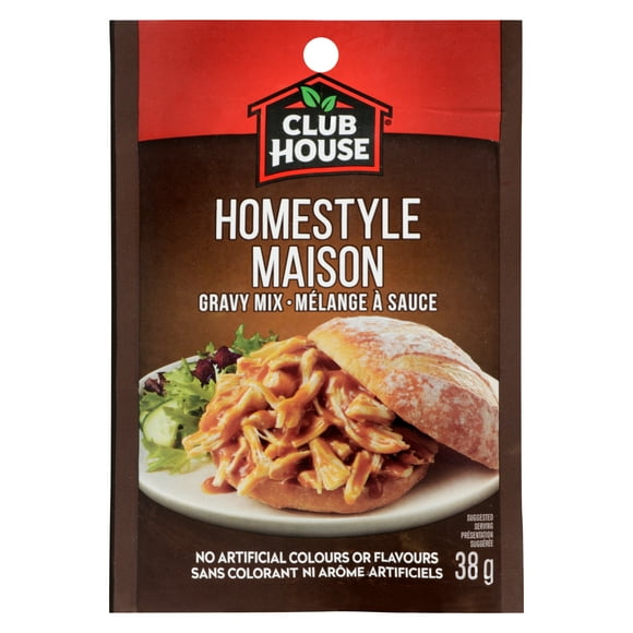 Club House, Dry Sauce/Seasoning/Marinade Mix, Homestyle Gravy, 38g