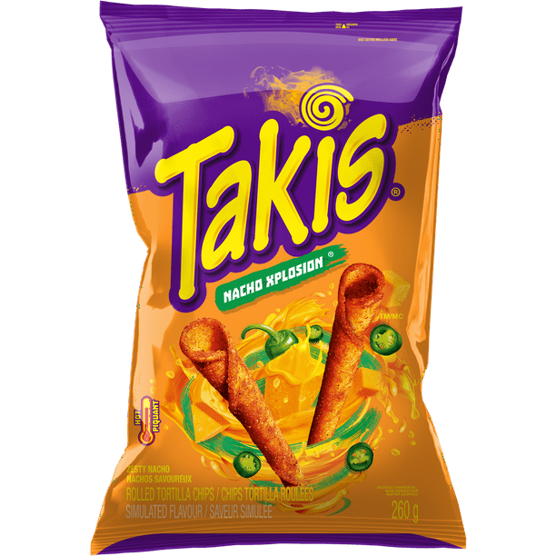 Takis® Xplosion Zesty Nacho Cheese Rolled Tortilla Chips, 260 g, Takis® Xplosion, 260 g