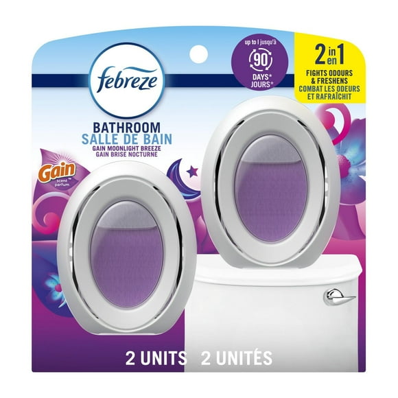 Febreze Bathroom Air Freshener, Odor-Fighting, Gain Moonlight Breeze Scent, 15ML