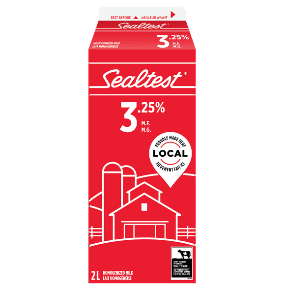 Sealtest Homogenized 3.25% Milk, 2 L