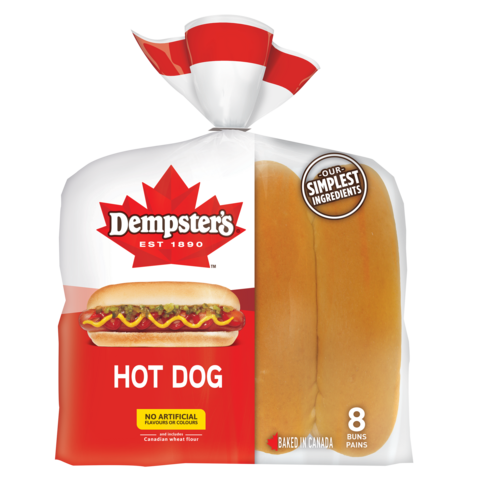 Dempster's hot dog 8 per pack