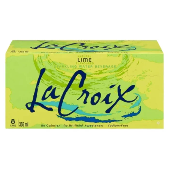 La croix lime sparkling water 8 x 355 ml