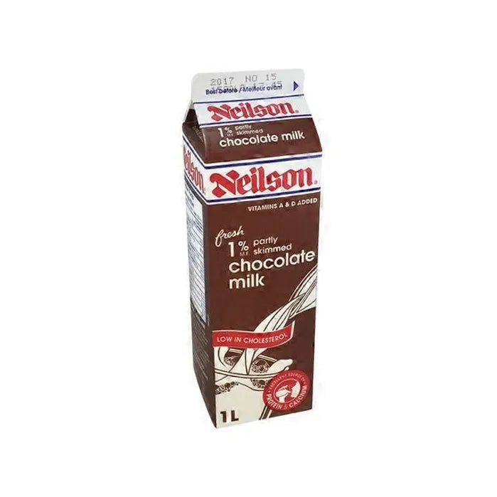 Neilson 1% chocolate partly skimmed milk