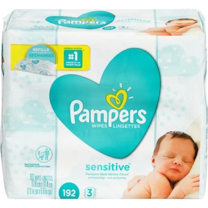 Pampers baby wipes sensitive 192 pcs